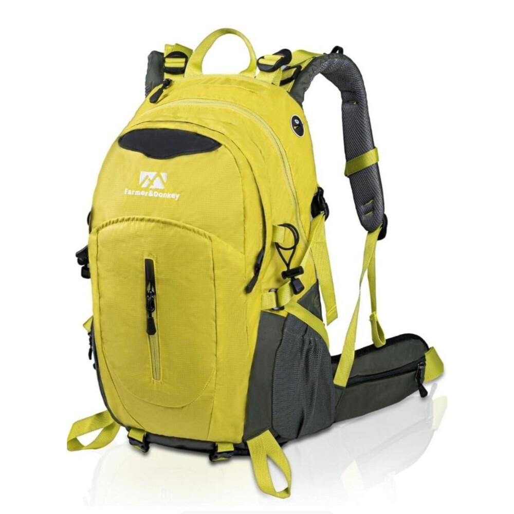 New Farmer & Donkey Hiking Backpack Green 40L Waterproof Camping